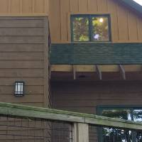 A lodge with multiple windows